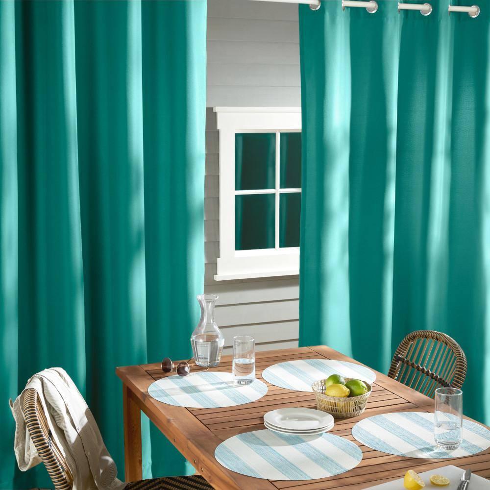 Cabana Solid Heavyweight Indoor Outdoor Curtains