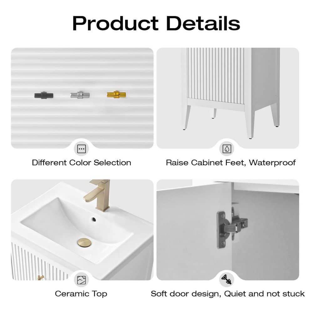 24" Single Bathroom Vanity Set