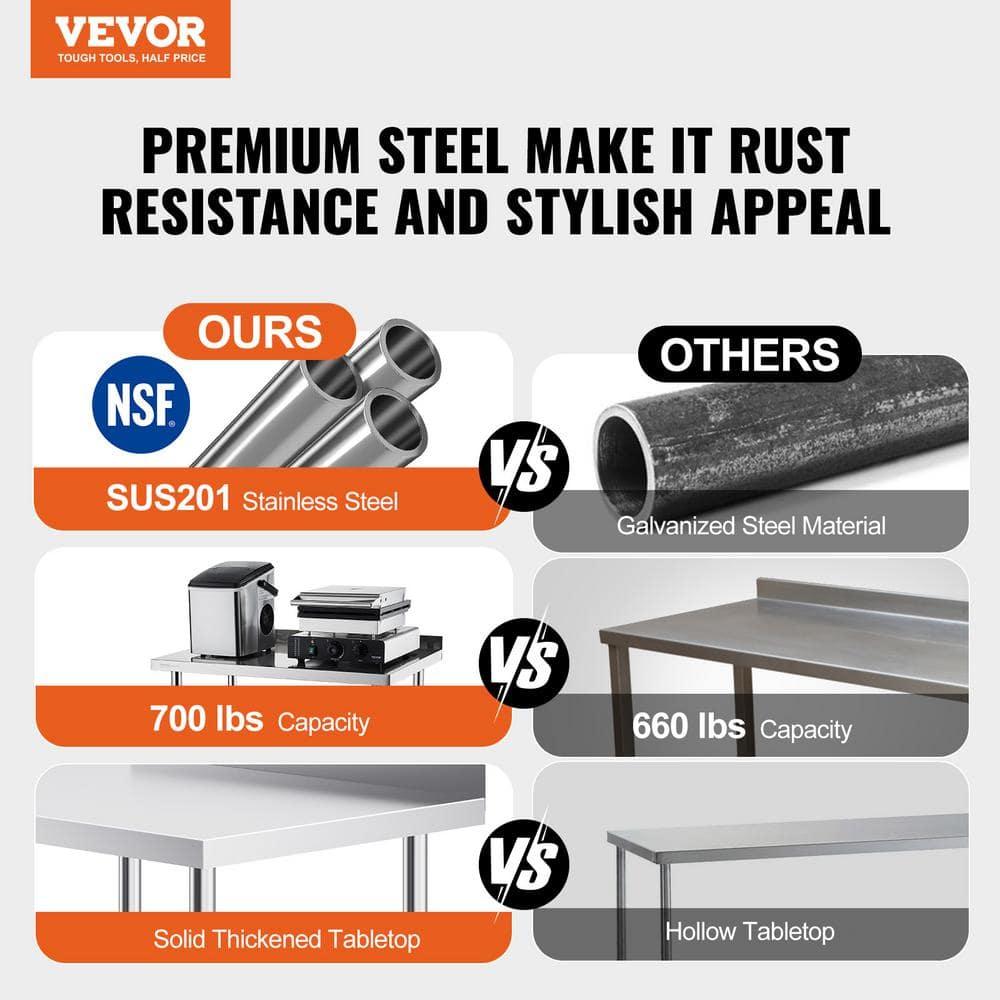 VEVOR Metal Kitchen Cart