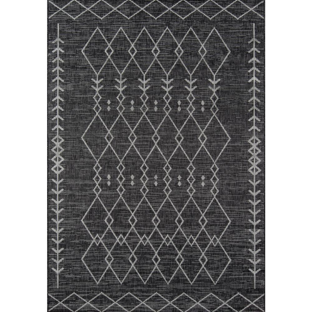Novogratz Contemporary Rectangle Area Rug, Charcoal, 3'11" X 5'7"