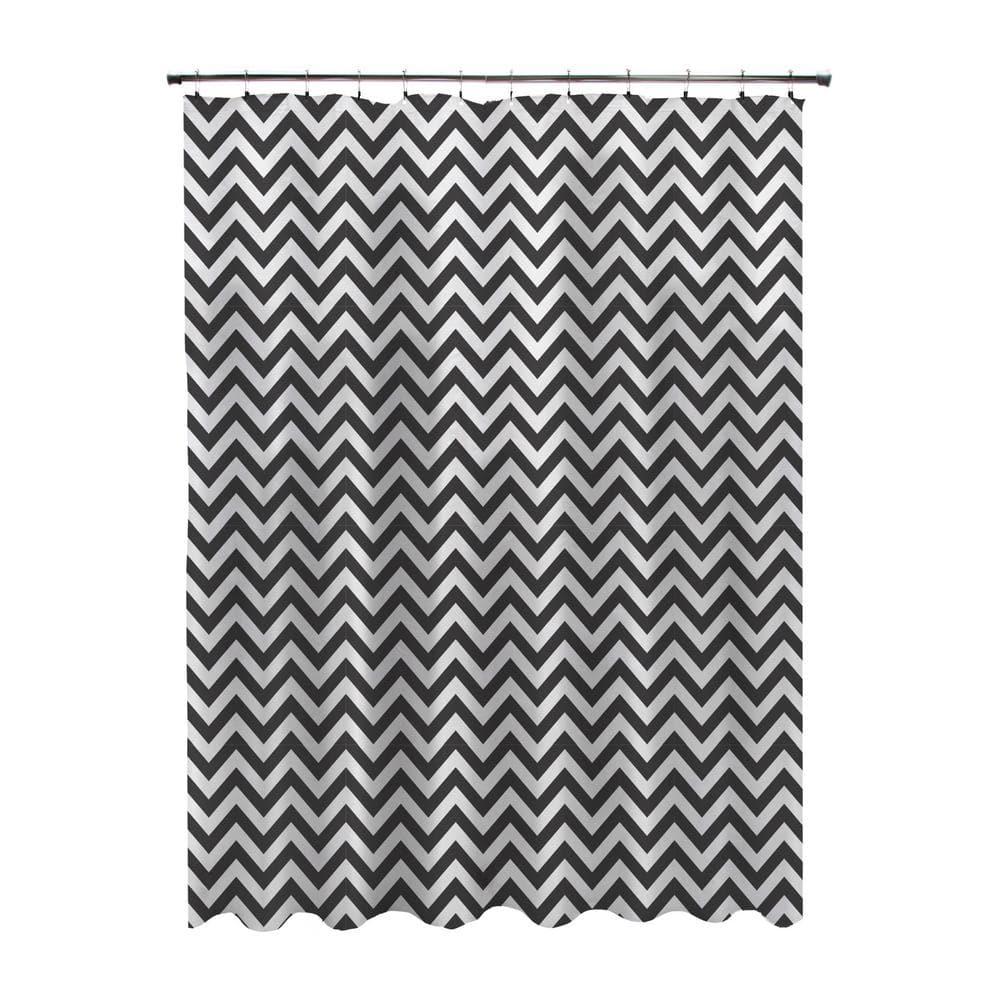 Kenney® Medium Weight Decorative PEVA Shower Curtain Liner, 70" W x 72" H, Step Up Chevron
