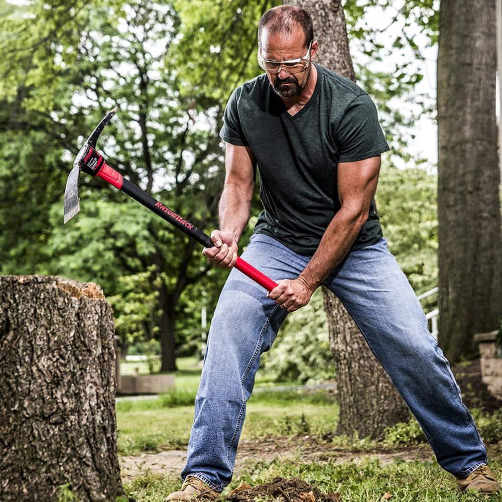Pick Mattock, 5 lb,34 in Handle, Red/Black