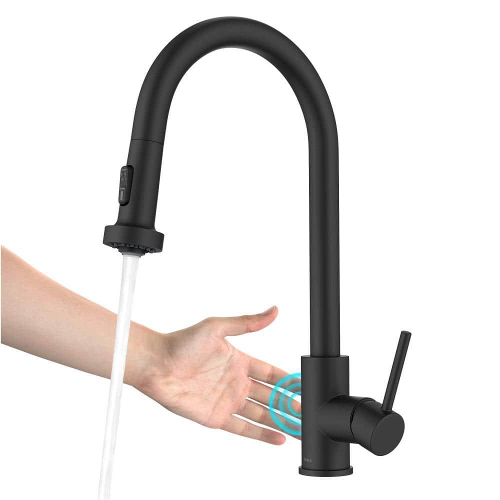 Kraus KSF-1616MB KRAUS Bolden Motion Sensor Single Handle Pull Down Touchless Kitchen Faucet