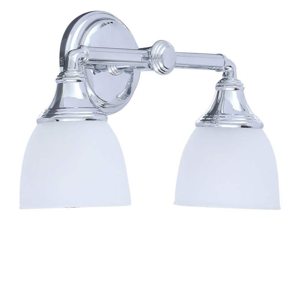 Devonshire 2 Light Indoor Bathroom Vanity Light Fixture, Position Facing Up or Down, UL Listed