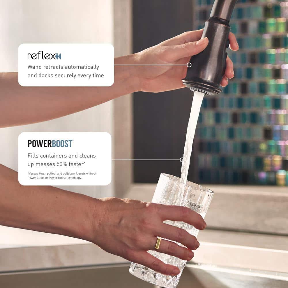Moen Arbor One Handle High Arc Pulldown Bar Faucet with Reflex Technology