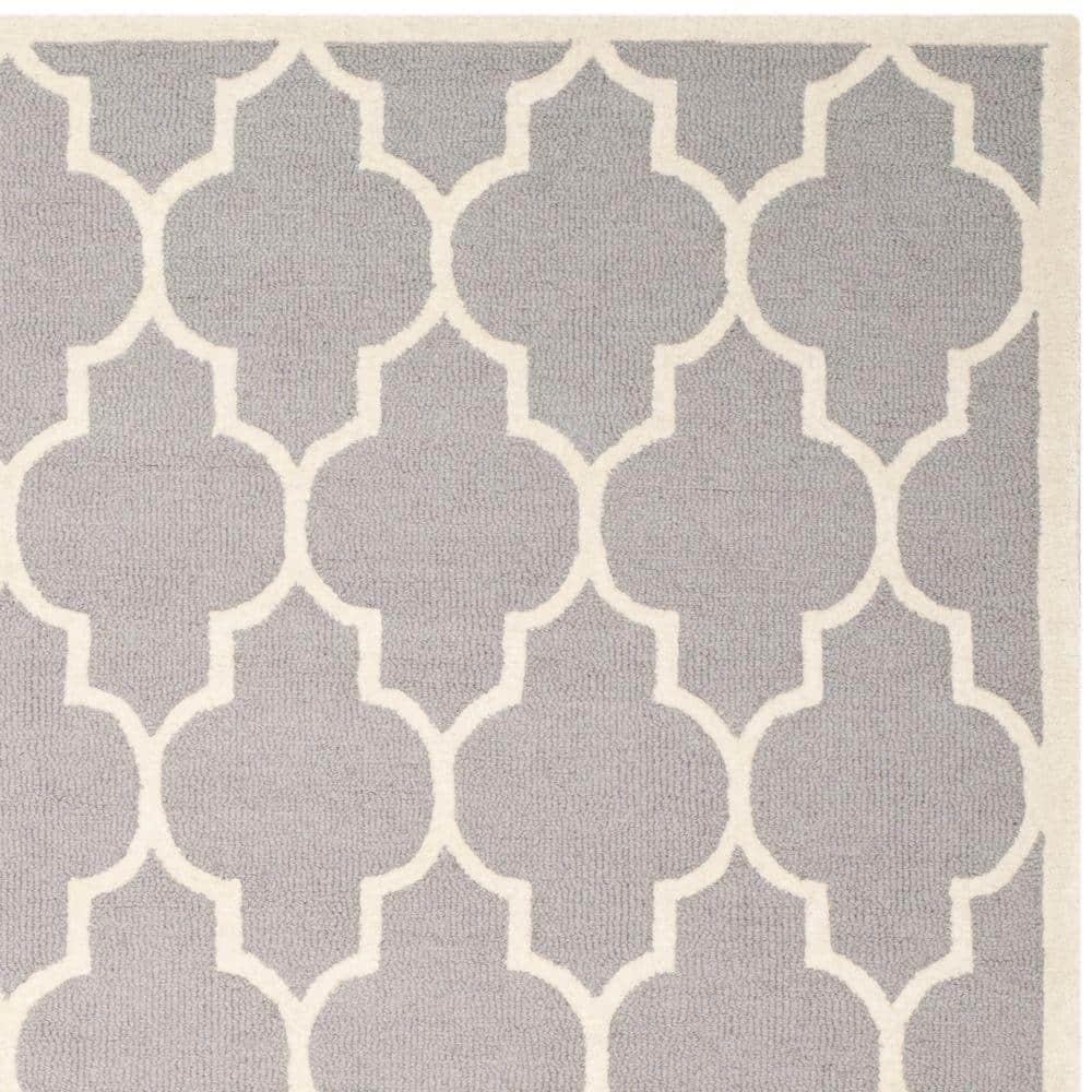 Cambridge CAM134 Tufted Indoor Area Rug - Silver/Ivory - 8'x10' - Safavieh