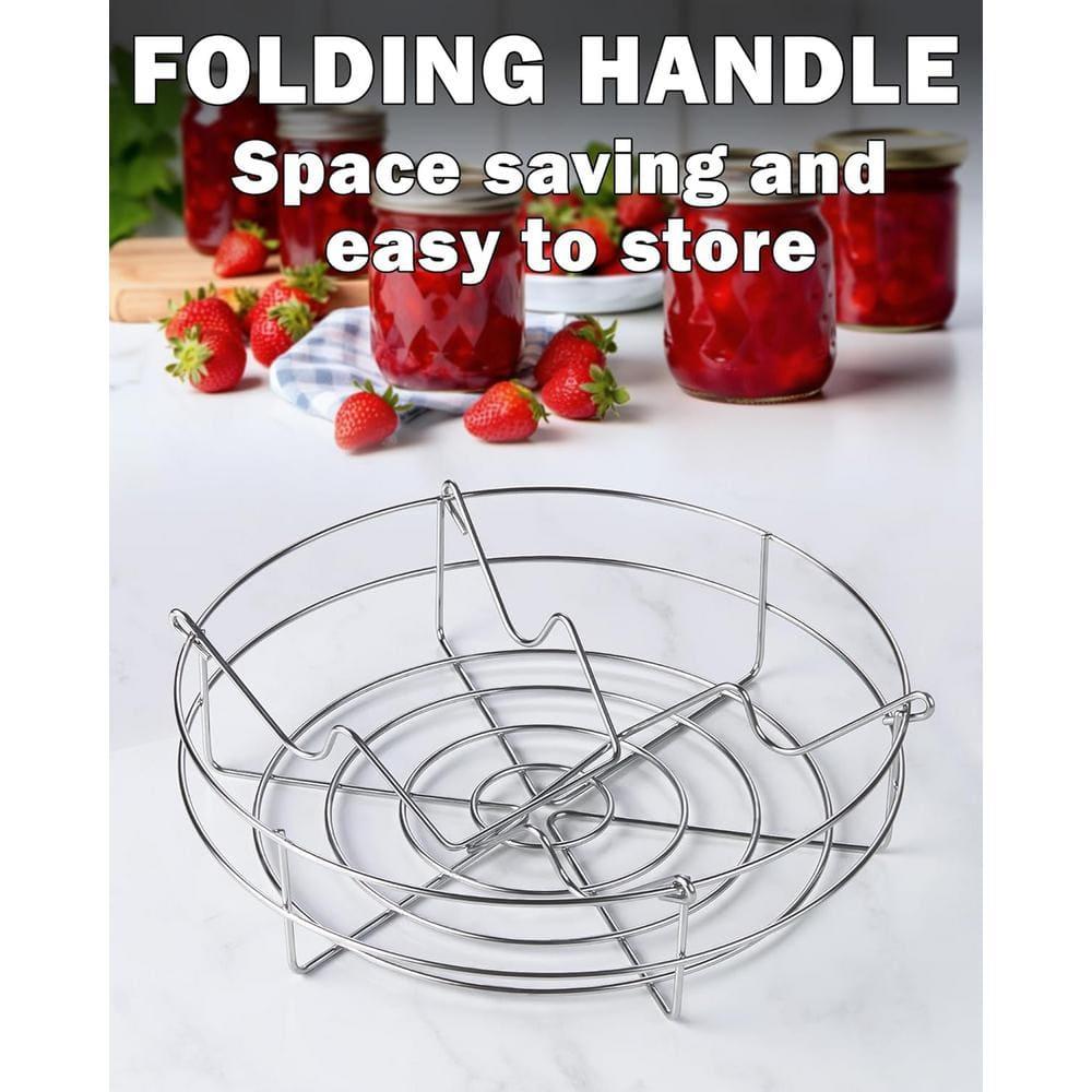 Cook N Home Cook N Home 12-inch Canning Rack, 2 Pack, Stainless Steel Steamer Canning Jar Rack, Kit For Regular Wide Mouth Mason Jars Ball Jars Holds 8 Pint Or 7 Quart Jars