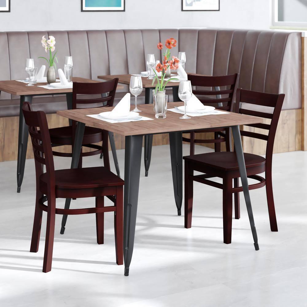 Flash Furniture Camry Series Ladder Back Side Chair I (Set of 2)