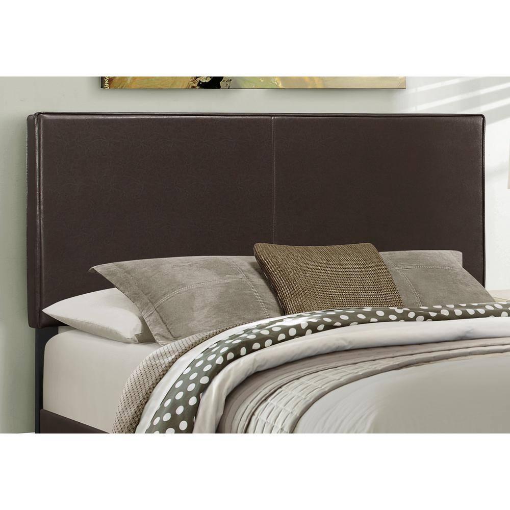 Engelhard Bed, Queen Size, Platform, Bedroom, Frame, Upholstered, Pu Leather Look, Transitional