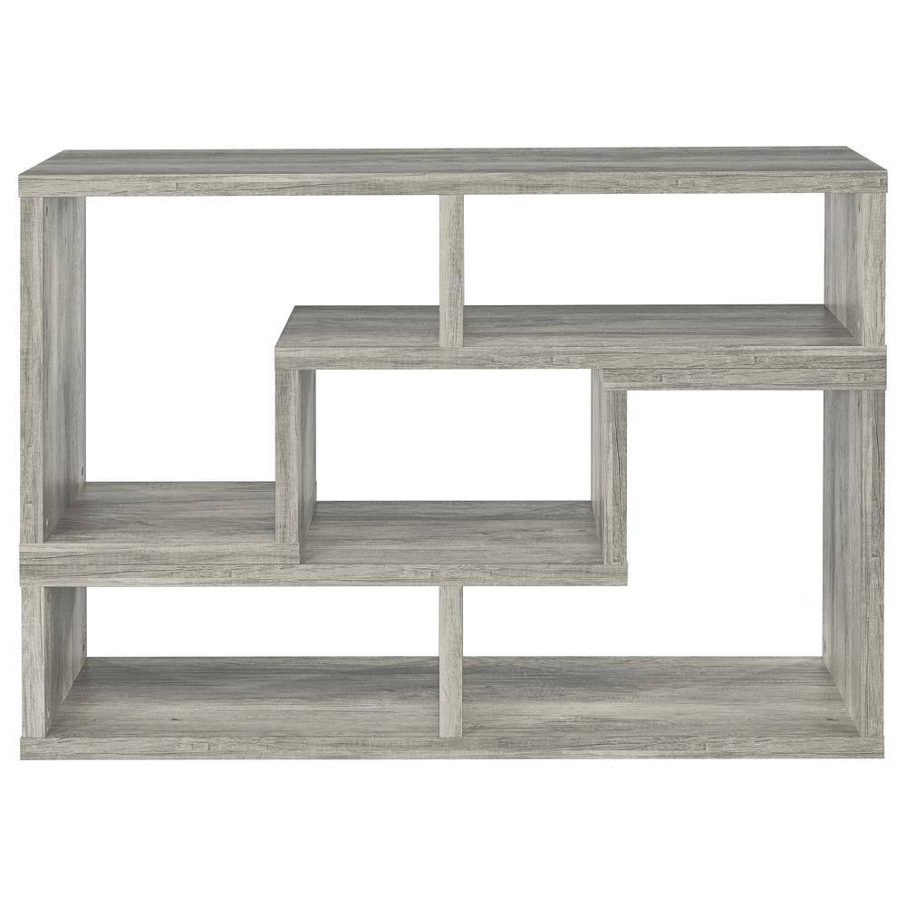 22" Velma Modular Bookcase & TV Stand: Stackable, Horizontal, Gray Driftwood - Coaster