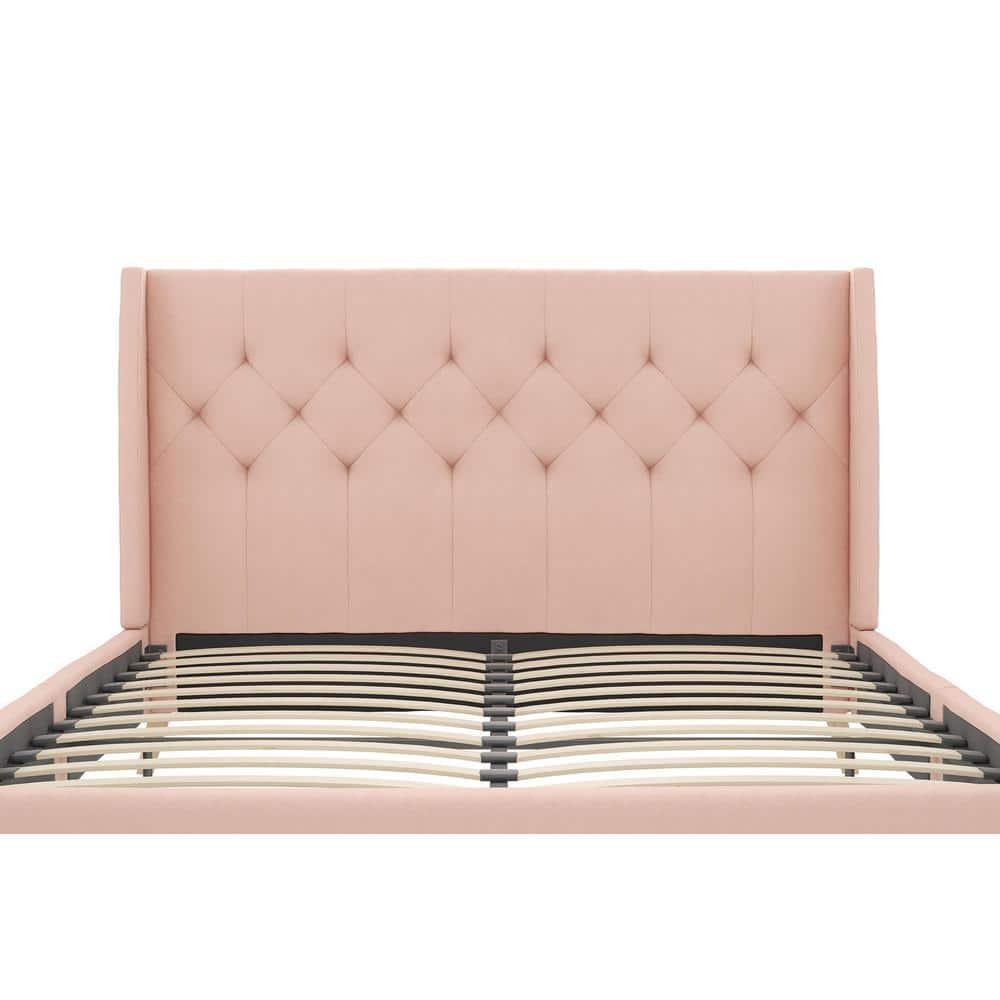 Her Majesty Upholstered Wingback Bed