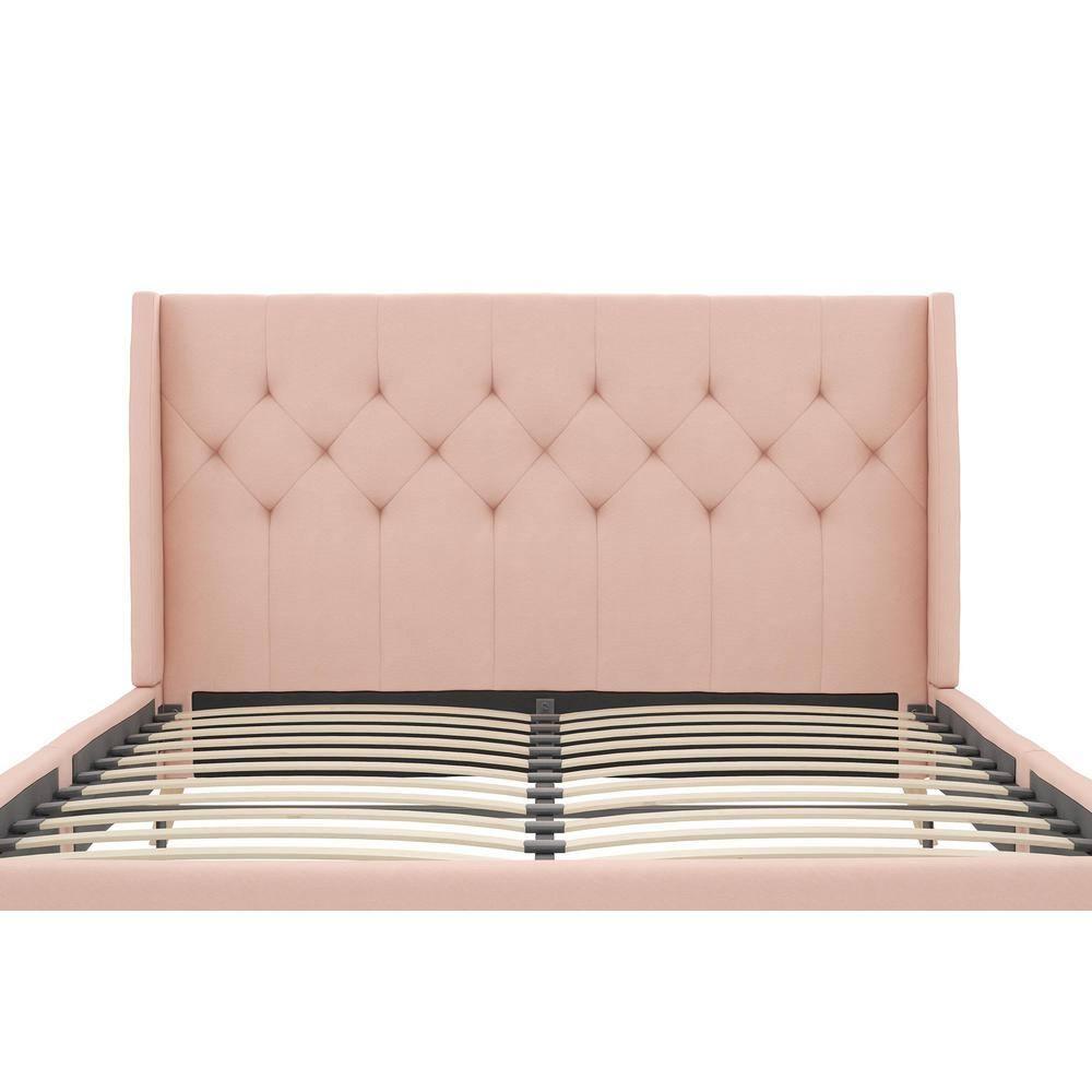 Her Majesty Upholstered Wingback Bed