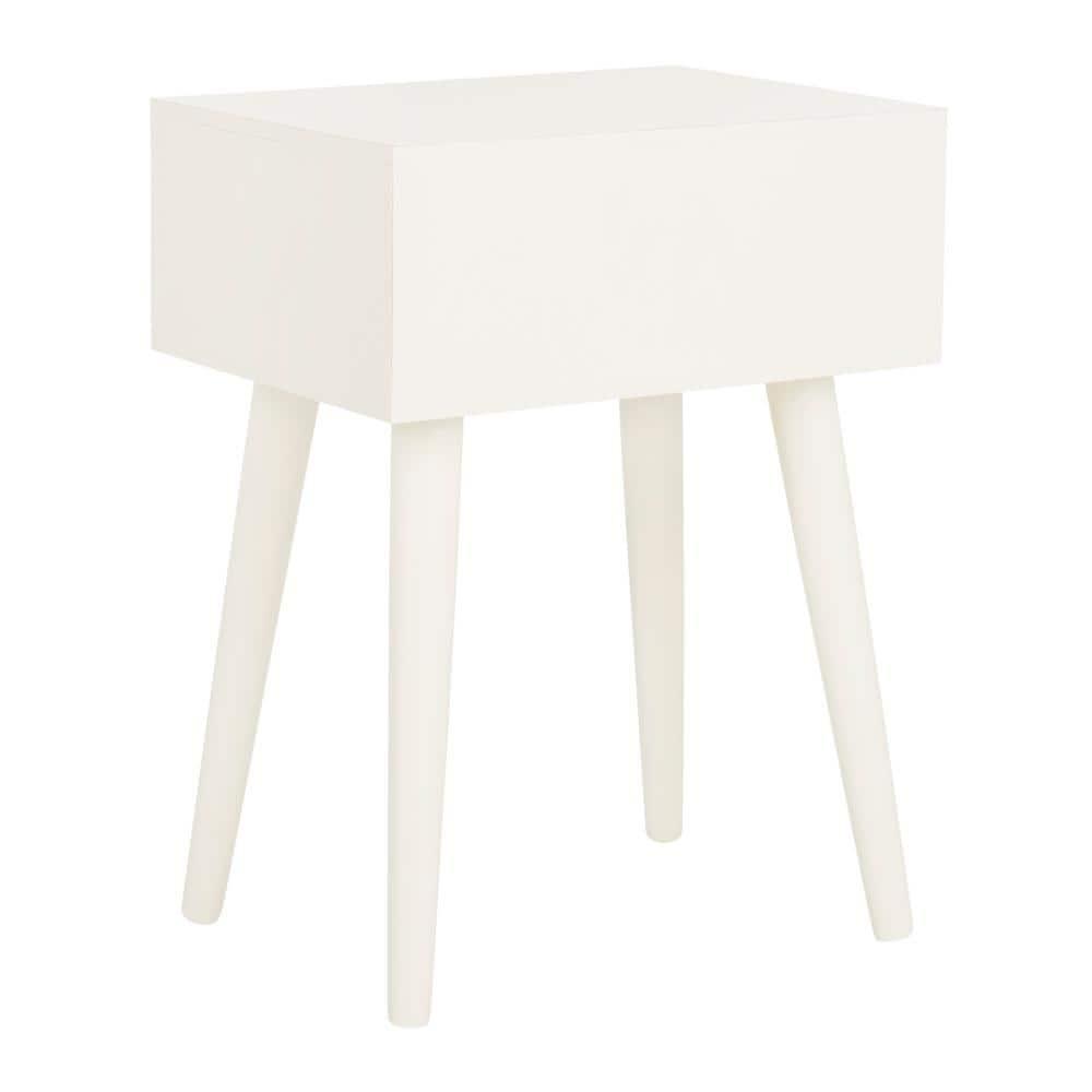 Lyle 1 Drawer Side Table - Vintage White - Safavieh.