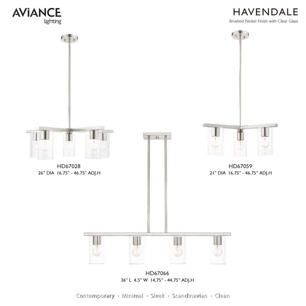 Livex Lighting Zurich 4 - Light Chandelier in  Brushed Nickel
