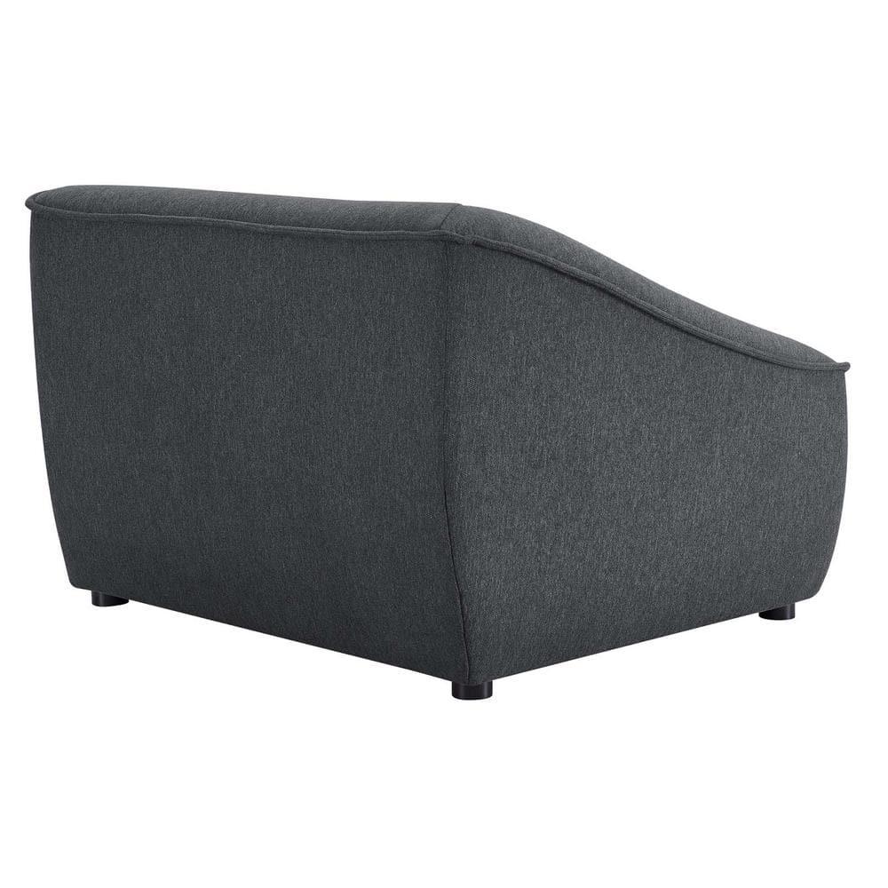 Modway Comprise 8-Piece Sectional Sofa in Charcoal