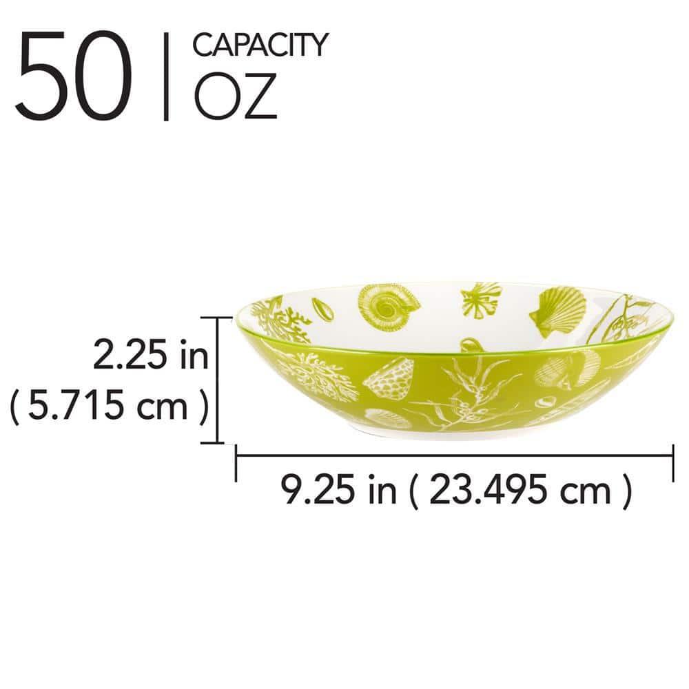 Seaside Set of 6  Soup Pasta Bowl 6 asst 9.25in Diam x 2.25in 40oz (Set of 6)