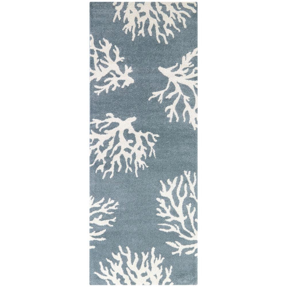 Boca Blue/White Area Rug