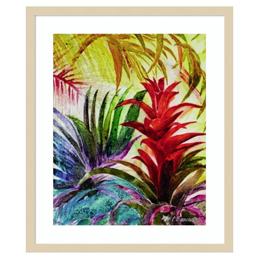Amanti Art 21"x25" Tropic Botanicals VI by Marie Elaine Cusson Wood Framed Wall Art Print