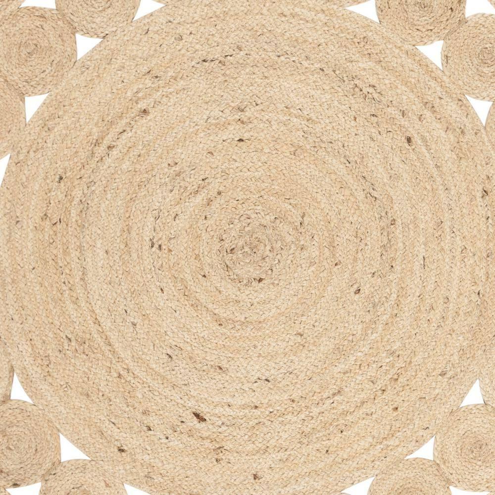 Natural Fiber NF364 Hand Woven Indoor Accent Rug - Ivory - 3' Round - Safavieh.