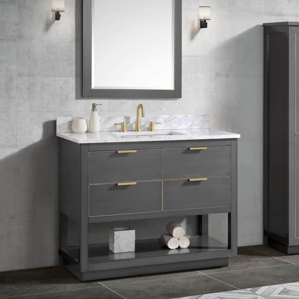 Avanity Allie-V42 Allie 42" Single Free Standing Wood Vanity Cabinet Only - Gold