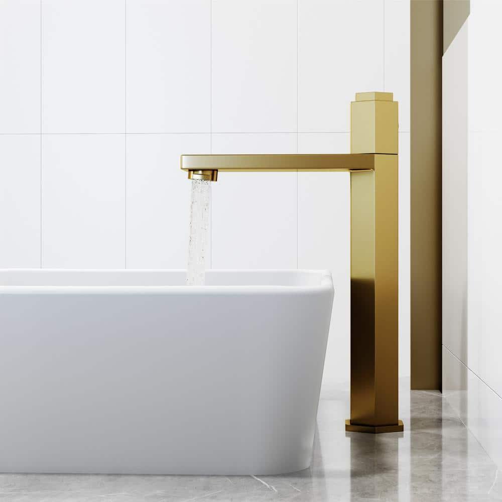 Nova 10" H Single Handle Vessel Sink Bathroom Faucet