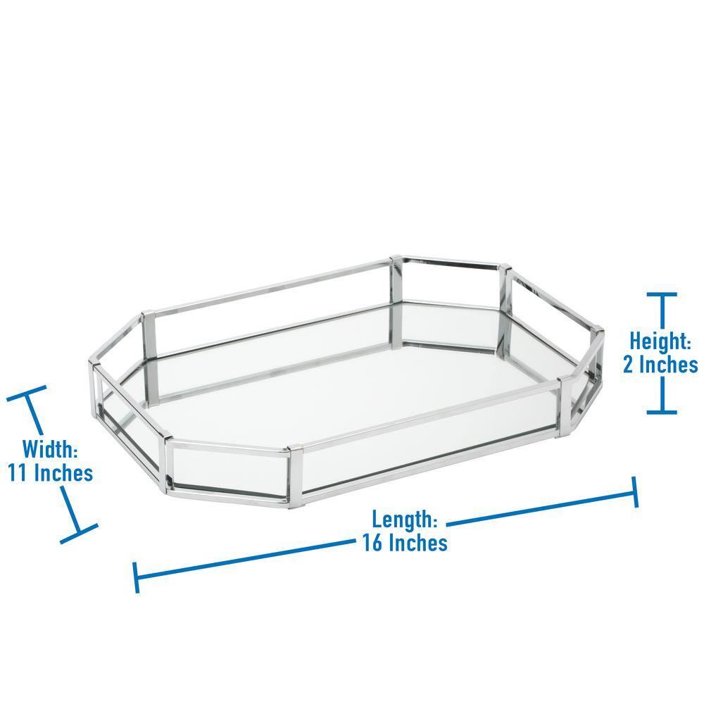 Simplify Trellas Octangular Design Mirror Vanity Tray & Reviews | Wayfair