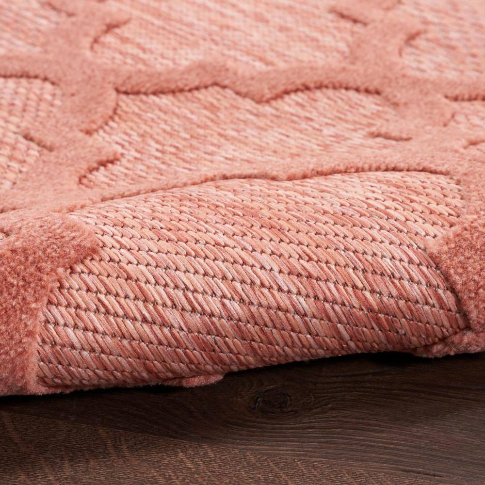 Nourison Easy Care Trellis Flatweave Indoor Outdoor Area Rug 6' x 9' Coral/Orange