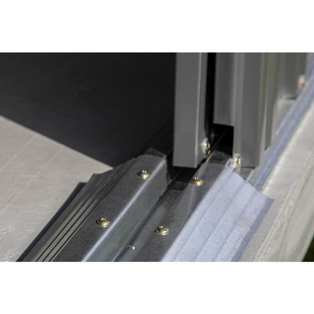 Arrow 8 ft. W x 4 ft. D Galvanized Steel Vertical Storage Shed