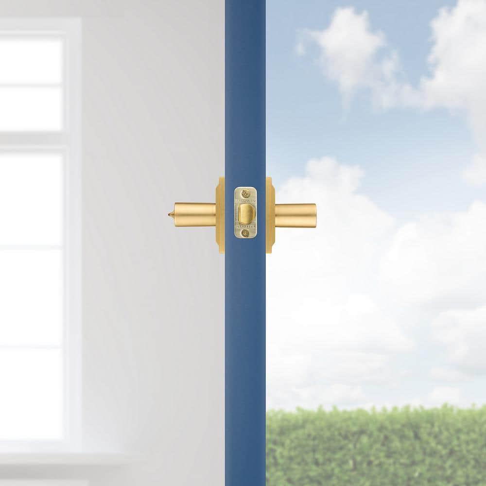 Baldwin 354Tol-Slb-Smt Torrey Pines Keyed Entry Single Cylinder Door Lever Set - Brass