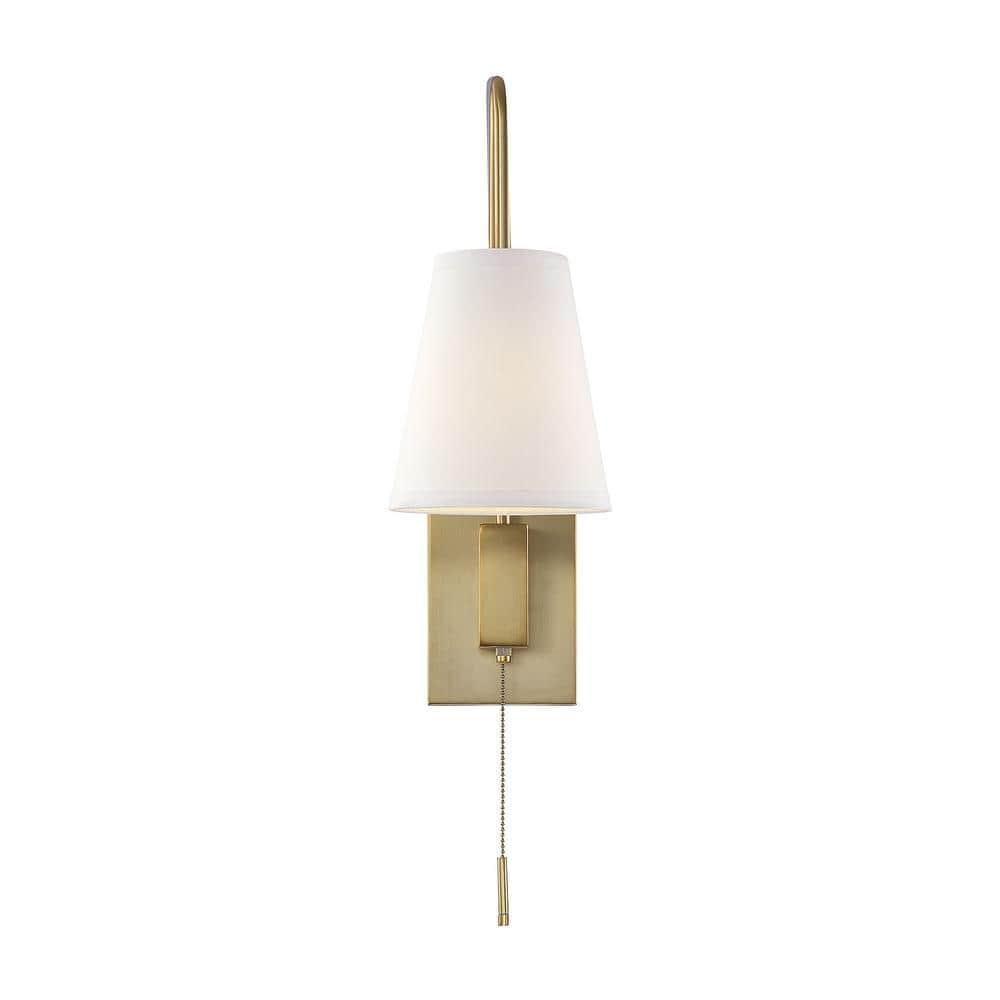Savoy House Owen 1 - Light Swing Arm Lamp in  Warm Brass