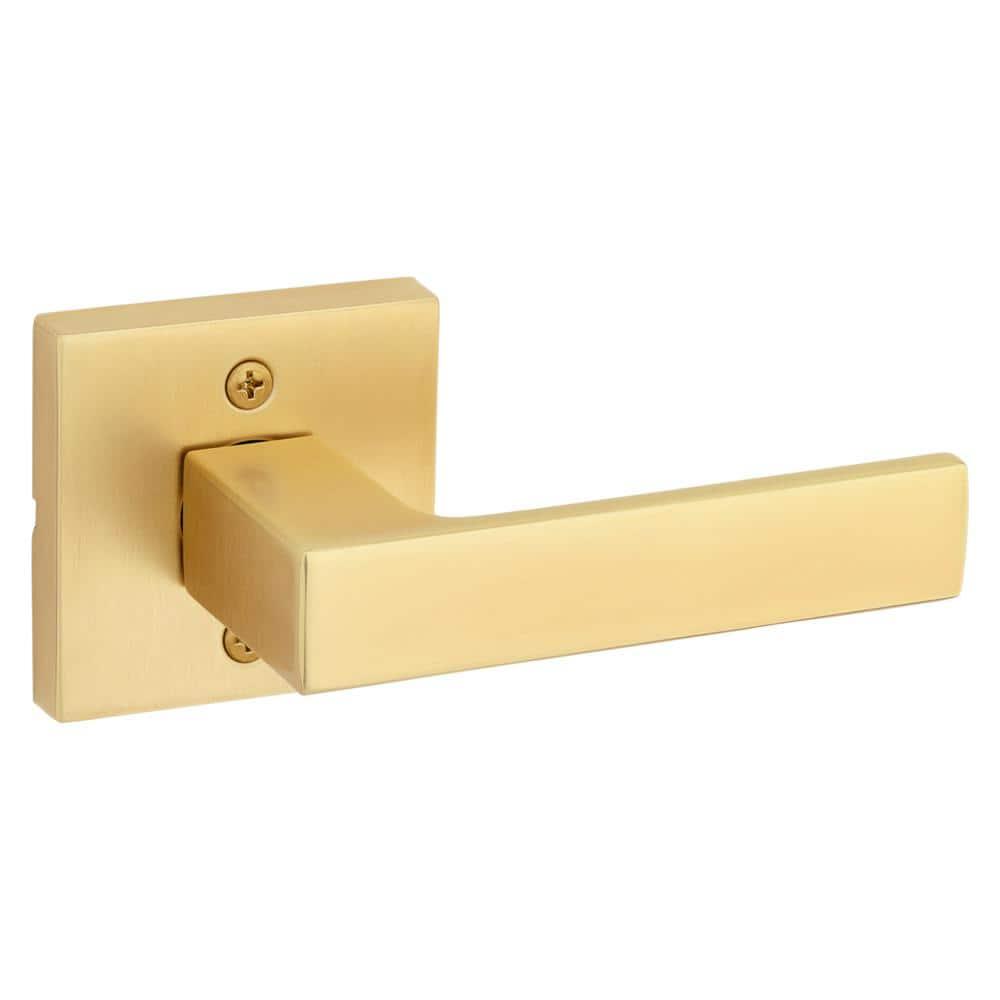 Kwikset 788Salsqt Singapore Non-Turning One-Sided Dummy Door Lever - Brass