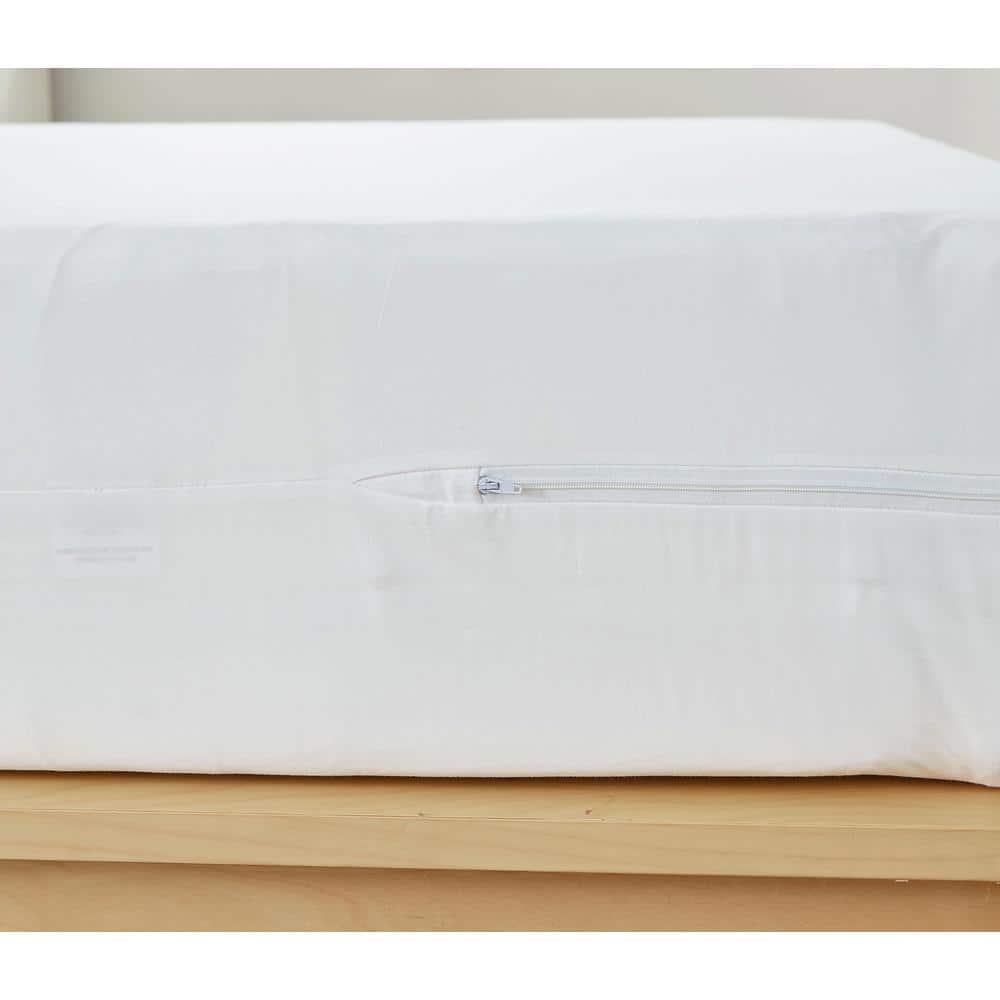 Bargoose Home Textiles 100% Cotton Breathable 9" Deep Mattress Protector, Blocks Dust Mites, Pollen and Pet Dander
