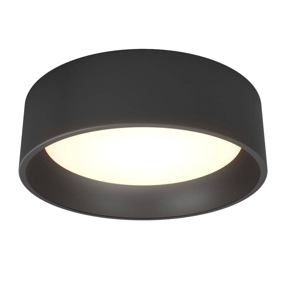 Artika Alton Ceiling Light 1 Light Integrated LED CCT Flush Mount Black