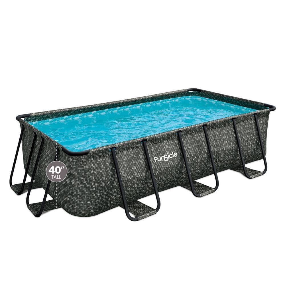 Open Box Funsicle 13' x 7' x 39" Rectangular Oasis Designer Above Ground Lap Pool