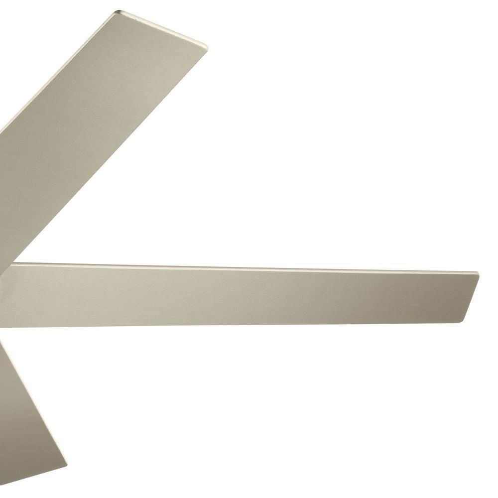 56 Inch Ceiling Fan With Light Kit-Brushed Stainless Steel Finish Kichler Lighting 300044Bss