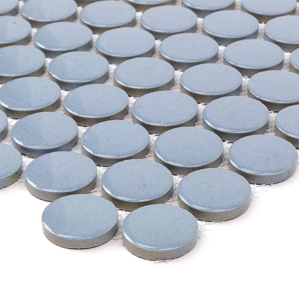 Zen 12.32'' W x 12.99'' L Ceramic Penny Round Mosaic Floor and Wall Tile (1.11 sq. ft./ each)