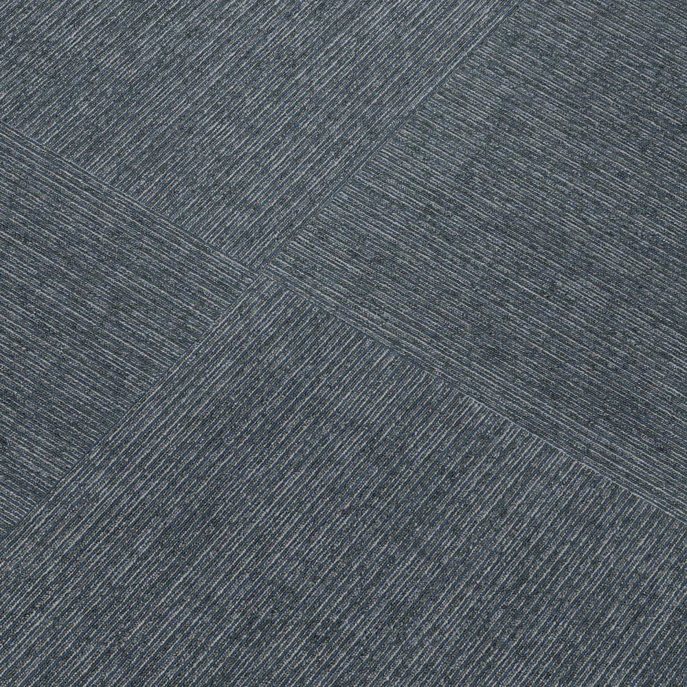 Mohawk Basics 24" x 24" Carpet Tile Sample with EnviroStrand™ PET Fiber in Navy (1 piece)