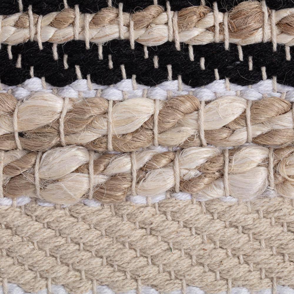 Arsenal Pouf Beige/Grayscale - Anji Mountain: Square, Unupholstered, Fair Trade, No Assembly Required