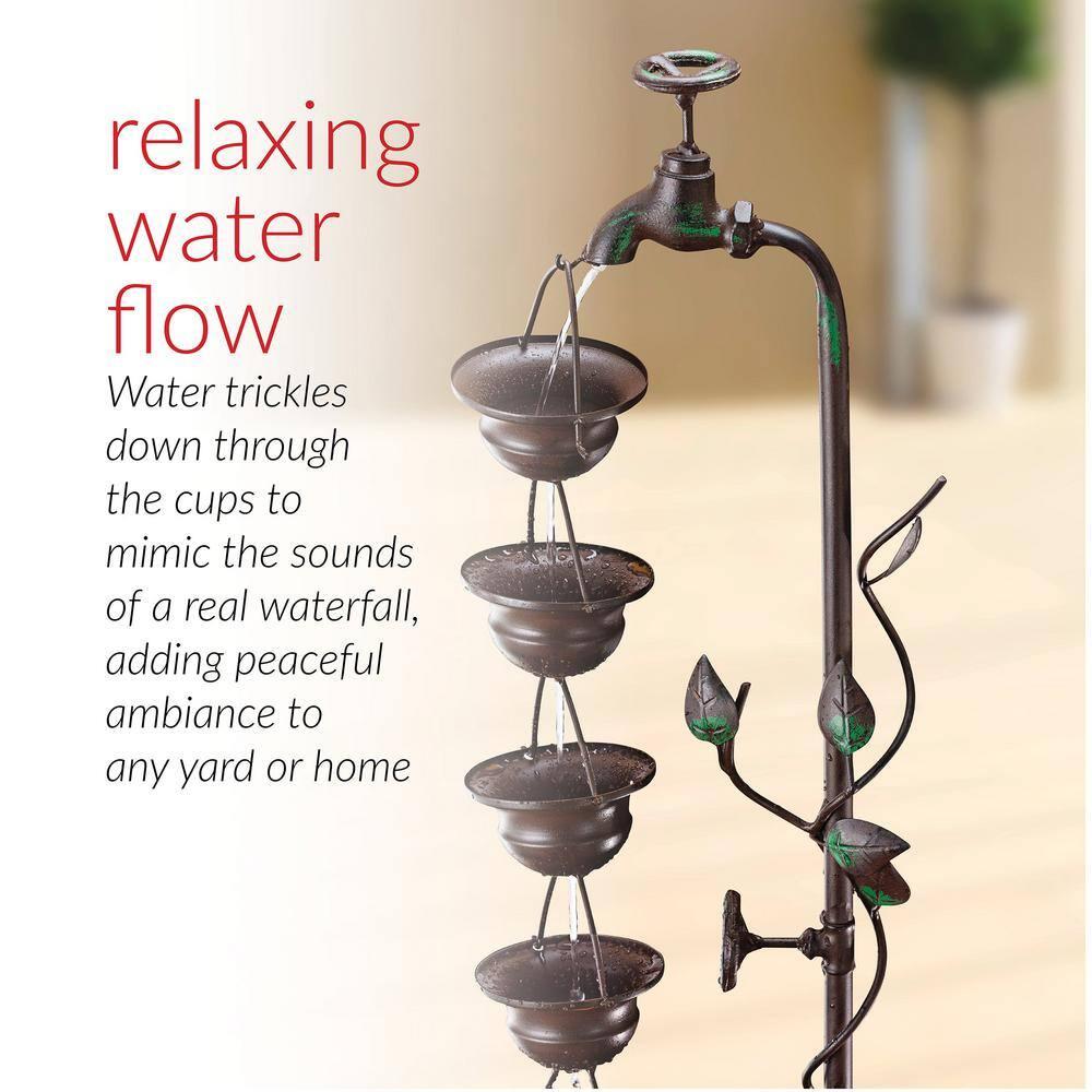 Winston Porter Gertrude Metal Weather Resistant Floor Fountain