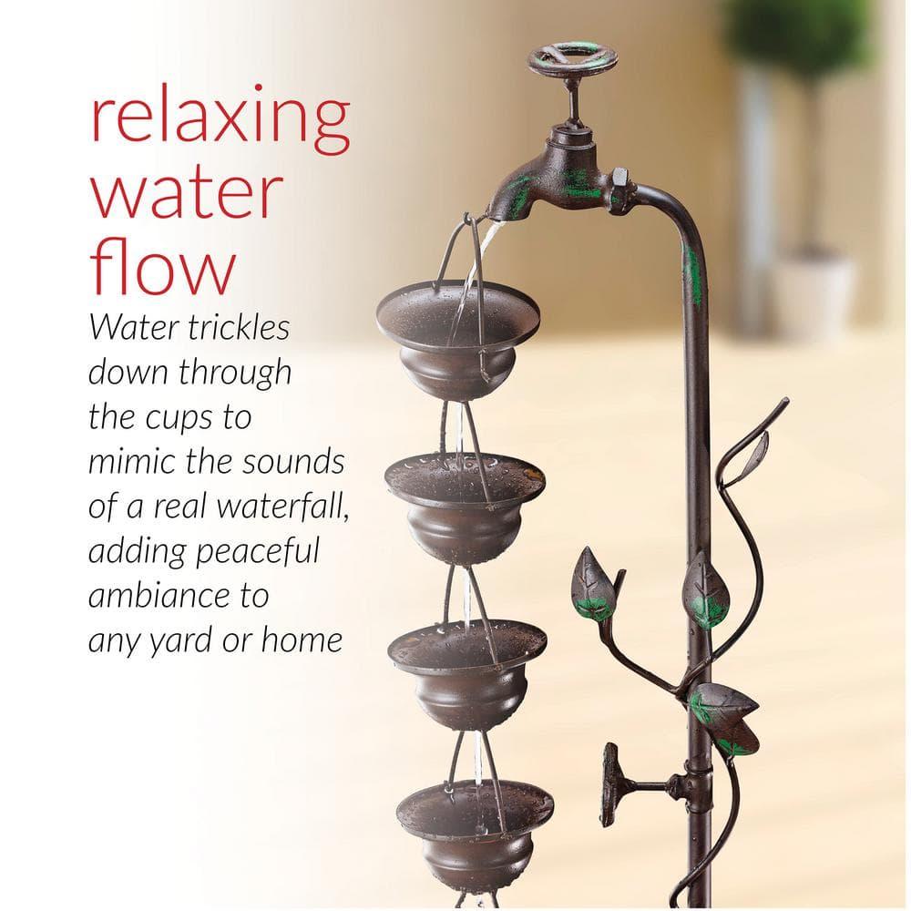Winston Porter Gertrude Metal Weather Resistant Floor Fountain