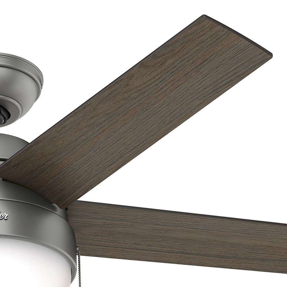 Hunter Fan 46" Anslee Standard Ceiling Fan with Pull Chain and Light Kit Included