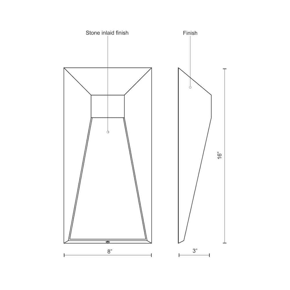 Twilight Black Aluminum Outdoor LED Wall Sconce