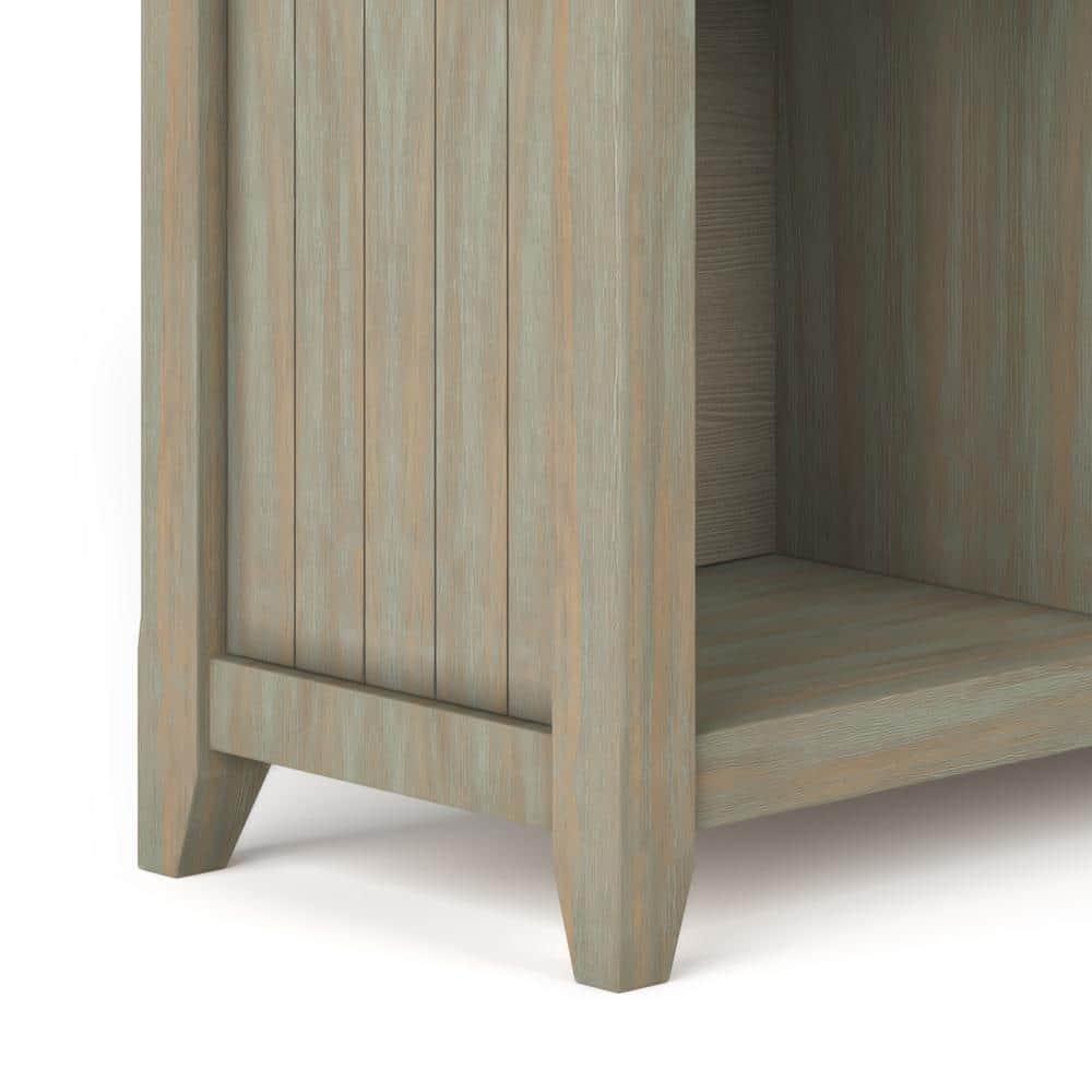 Simpli Home Acadian 57"W Solid Wood Storage Console Table