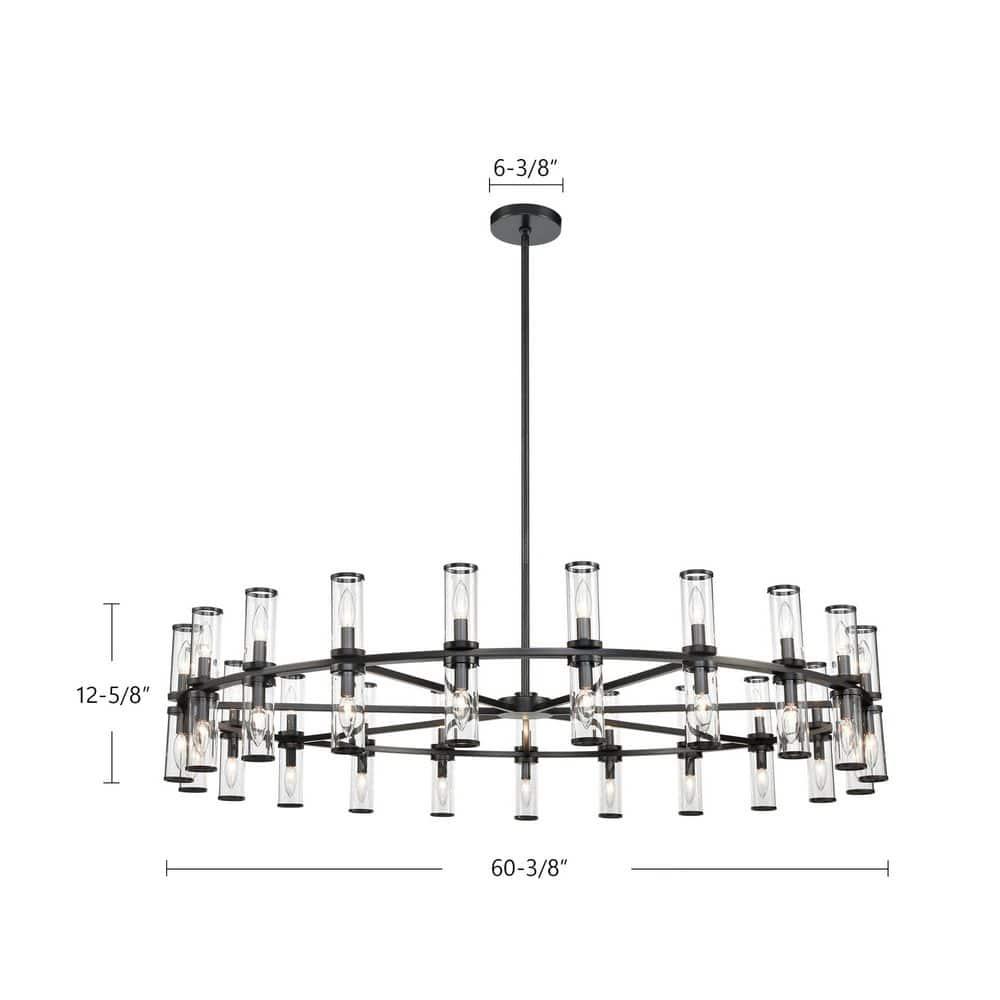 Revolve 42 - Light Dimmable Wagon Wheel Chandelier