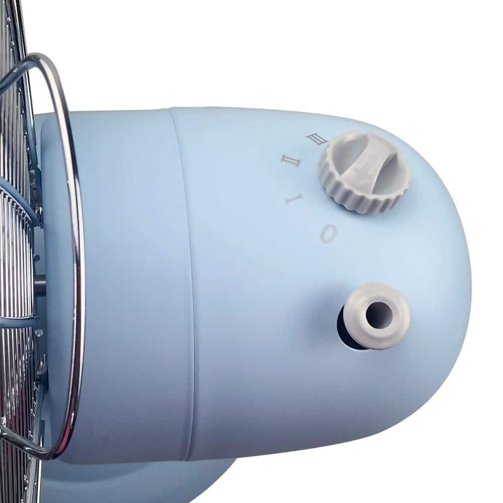 Good Housekeeping Good Housekeeping's All-Metal Retro 3-Speed 12" Oscillating Office Desk Table Fan (Multiple Finishes Available)