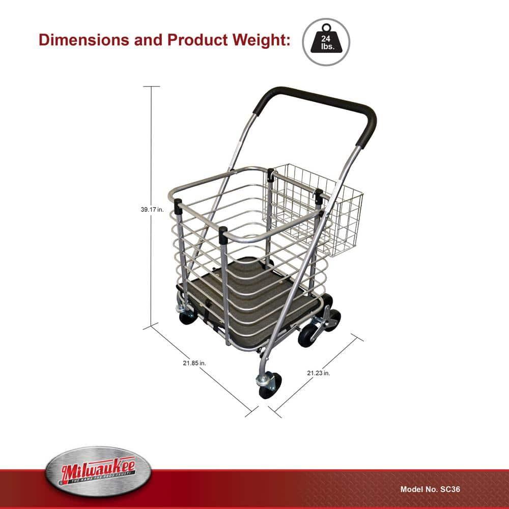 Milwaukee Collapsible Steel Shopping Cart