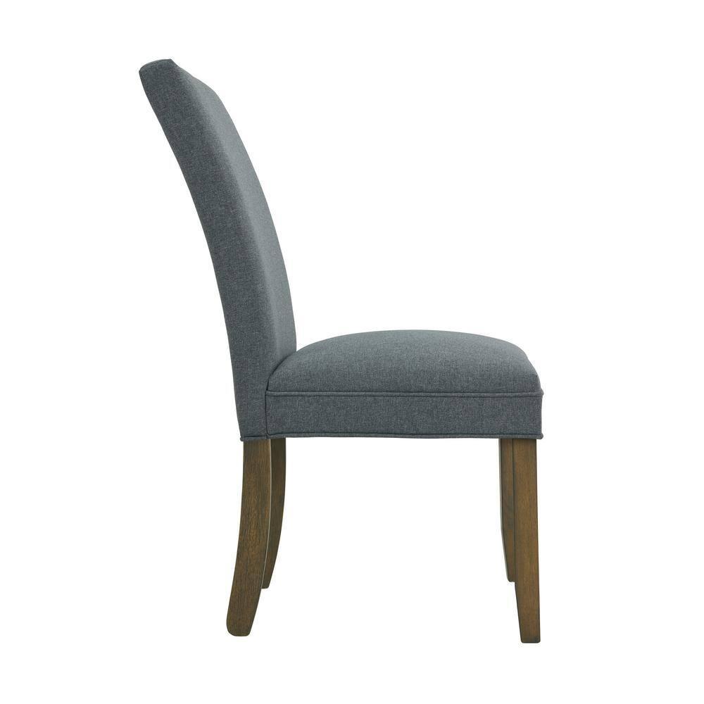 Set of 2 Gwyn Parsons Upholstered Armless Chairs Gray - Alaterre Furniture