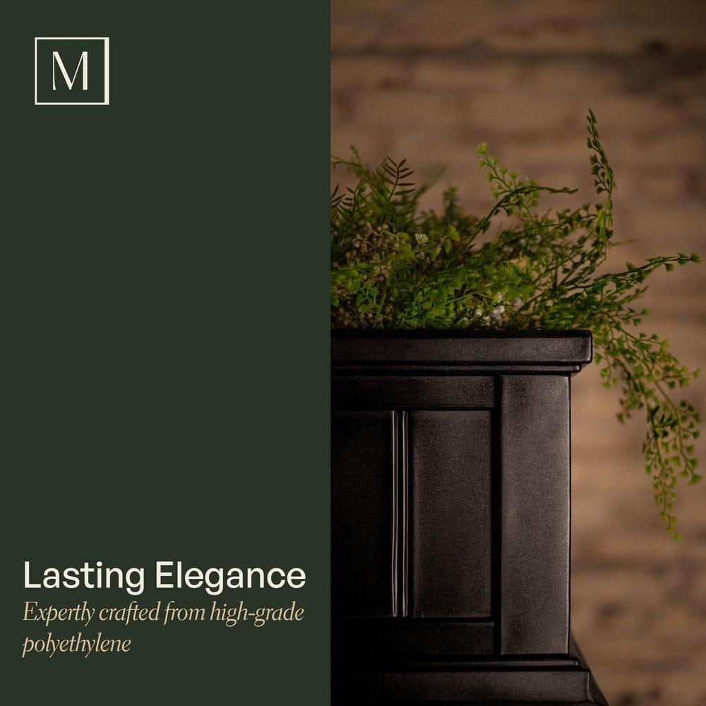 Mayne Cape Cod 36" x 11" x 10.8" Rectangle White Self-Watering Polyethylene Window Box Planter