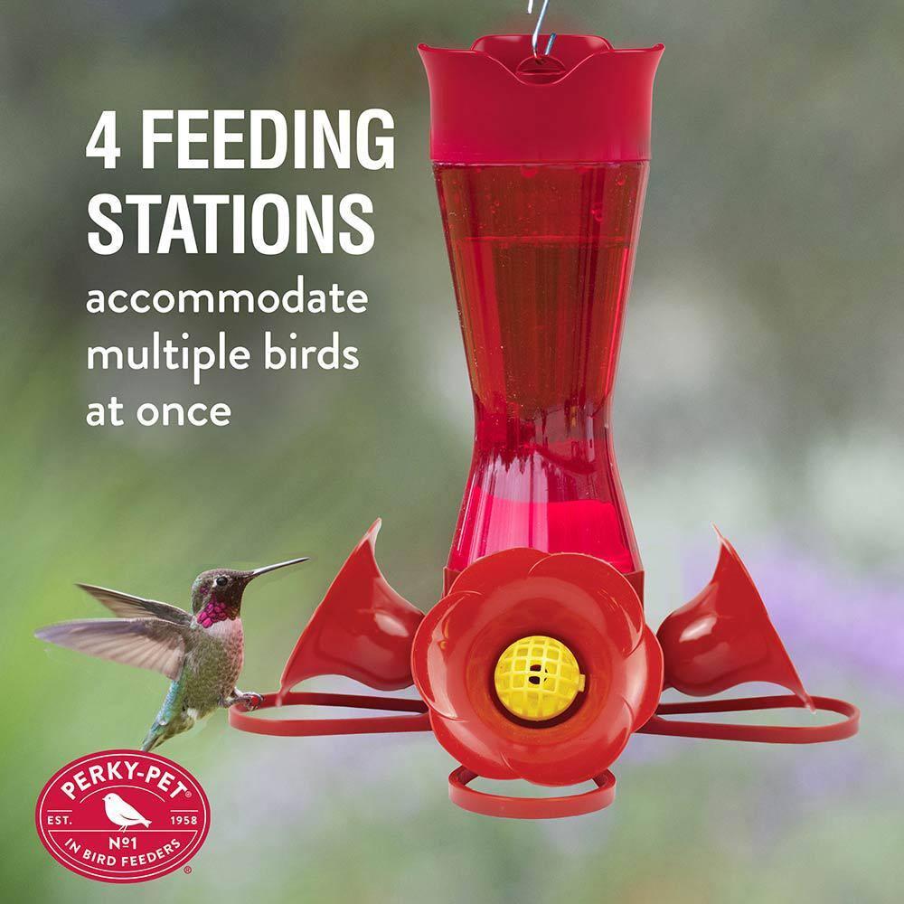 Perky-Pet Wild Bird 2 lb Metal/Plastic Panorama Bird Feeder 1 ports (Case of 2)