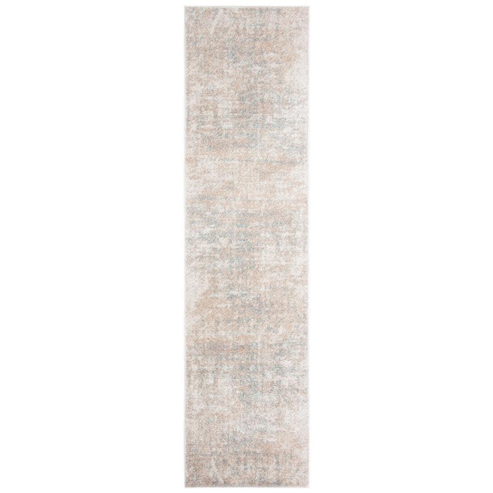 Adirondack ADR207 Machine Made Indoor Runner - Beige/Slate - 2'-6"x12' - Safavieh